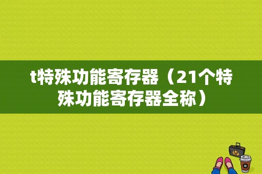 t特殊功能寄存器（21个特殊功能寄存器全称）