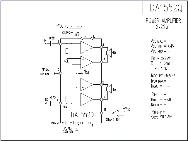 tda1521参数引脚功能（tda1552q引脚功能）